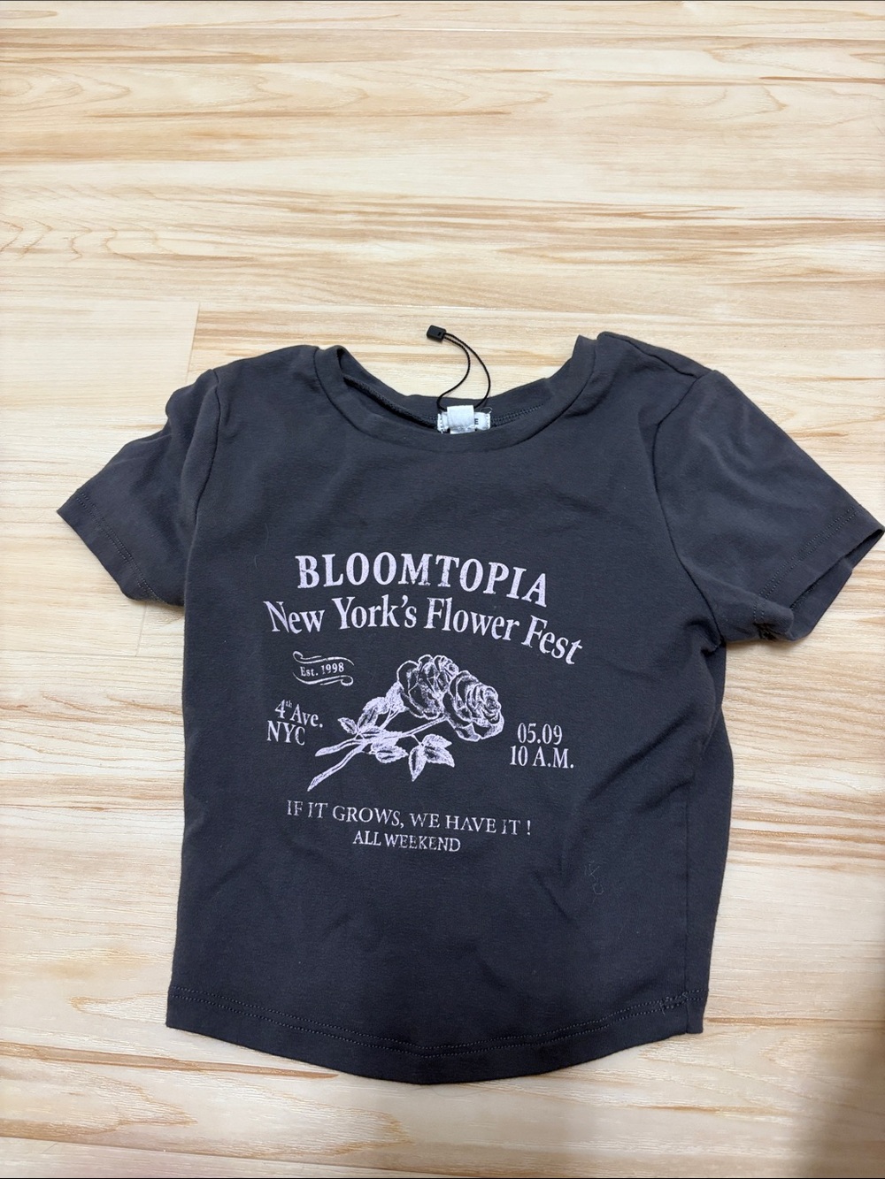 Bloomtopia Graphic Tee - Black